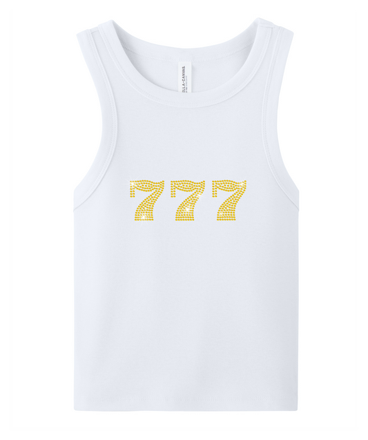 Lucky 777 Rhinestone Tank Top
