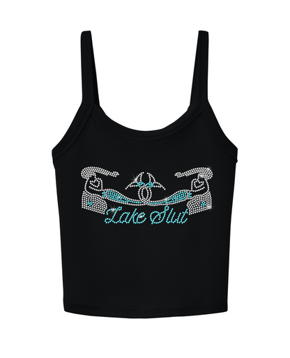 Lake Slut Rhinestone Tank Top