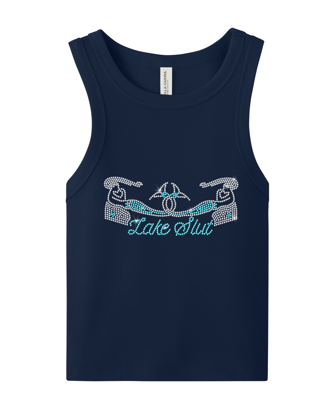 Lake Slut Rhinestone Tank Top