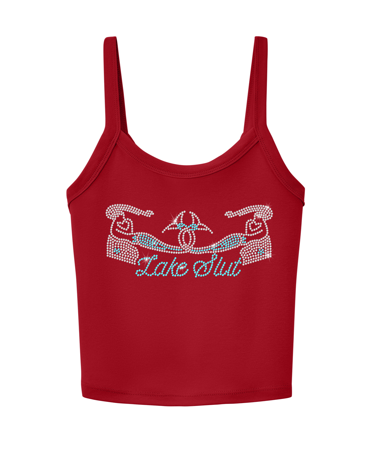 Lake Slut Rhinestone Tank Top