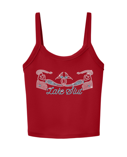 Lake Slut Rhinestone Tank Top