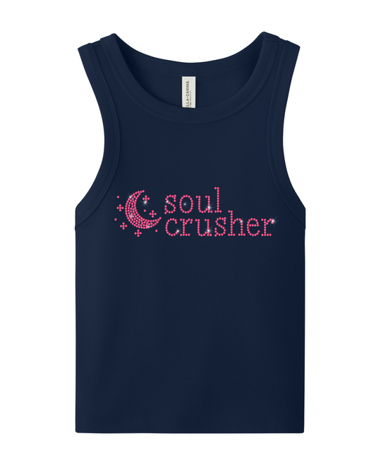 Soul Crusher Moon Rhinestone Tank Top