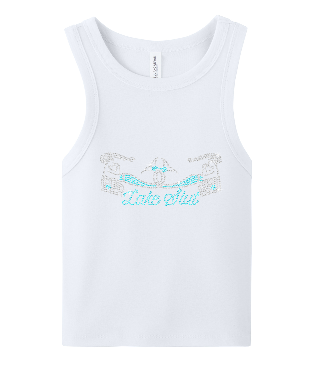 Lake Slut Rhinestone Tank Top